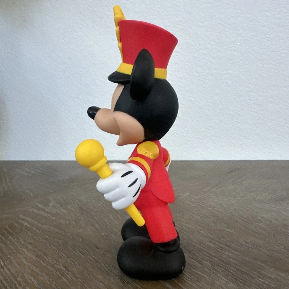 Disney Mickey Mouse 90th Anniversary Posable Figure Bandleader Red Uniform